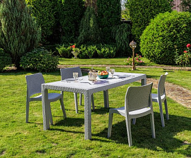 Обеденный комплект July S Royal Family из пластика, цвет светло-серый