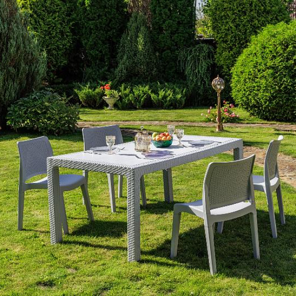 Обеденный комплект July S Royal Family из пластика, цвет светло-серый фото 6