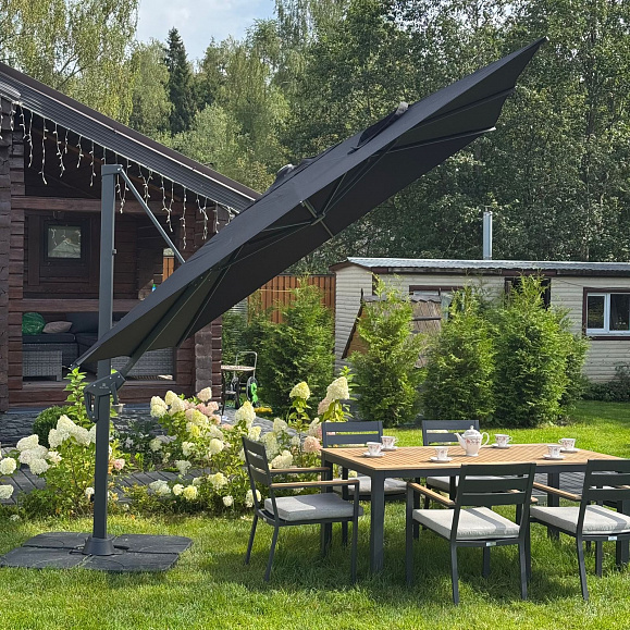 Зонт Sky Black Royal Family квадратный в комплекте с утяжелителями фото 3