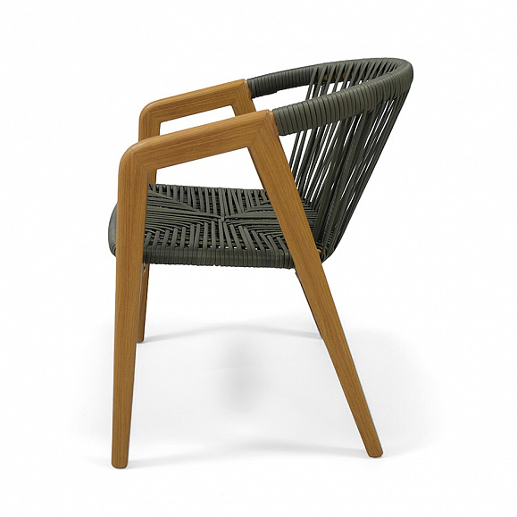 Будапешт стул из искусственного ротанга, цвет темно-серый фото 3