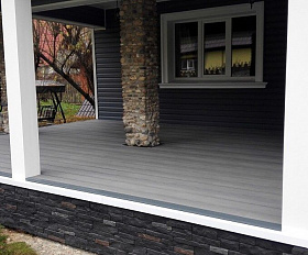 Террасная доска Экодэк Брайт Макс Кантри 3D, цвет Серый Дым