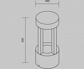 Настенный светильник (бра) Vint Maytoni O458WL-L9GF3K цвет Графит