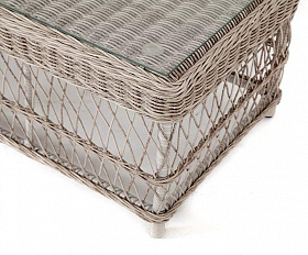 Стол журнальный Гранд Латте 4SIS из искусственного ротанга, цвет бежевый