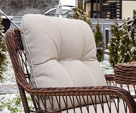 Обеденный комплект Albert Royal Family из искусственного ротанга, цвет коричневый