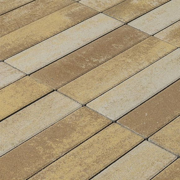 Тротуарная плитка Braer Ригель 320x80x60 мм Colormix Саванна фото 1