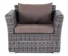 Кресло Капучино 4SIS из искусственного ротанга, цвет графит