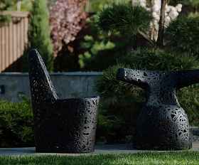 Кресло Vitgarden Only Chair из базальта, цвет черный