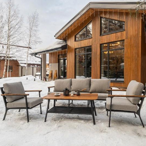 Лаунж-зона Oliver Royal Family алюминий, цвет антрацит фото 10