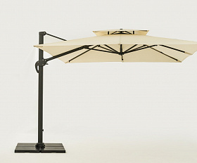 Садовый зонт Varallo Brafritid антрацит/бежевый, алюминий