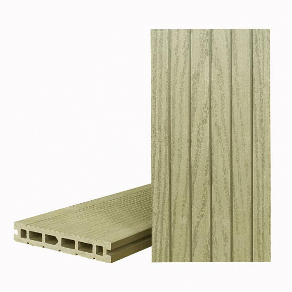 Террасная доска Террапол КЛАССИК пустотелая с пазом 4000 или 3000х147х24 мм, цвет Фисташка фото 1