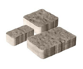 Тротуарная плитка Сиян Старый город П23-6 60 мм Серый