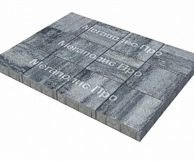 Тротуарные плиты Выбор Квадрат Б.1.К.6 300х300х60 мм Листопад Гранит Антрацит