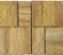 Тротуарная плитка Braer Патио 60 мм, ColorMix, цвет Саванна