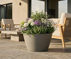Кашпо Concretika Боул D80H45 Грине 7006