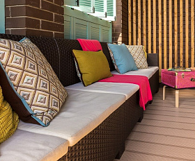 Террасная доска Экодэк Брайт Вельвет Кантри, цвет Пшеничный