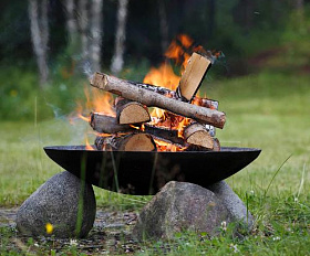 Костровая чаша чугунная Concretika Premium A60, толщина 6 мм