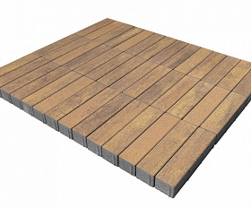 Тротуарная плитка Braer Ригель 320x80x60 мм Colormix Прайд