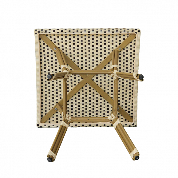 Кабри обеденная группа плетеная на 4 персоны, цвет бежево-коричневый фото 3