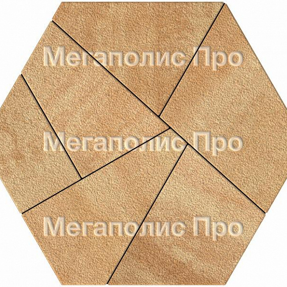 Тротуарная плитка Выбор Оригами Б.4.Фсм.8 80 мм Листопад Гранит Сахара фото 3