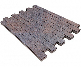 Тротуарная плитка Steinrus Прямоугольник Лайн 200х100х60 мм Рица BackWash