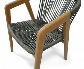 Будапешт стул из искусственного ротанга, цвет темно-серый