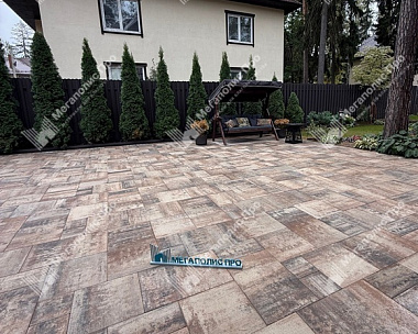 Тротуарная плитка Выбор Грандо Б.9.Фсм.6 60 мм Листопад Песчаник