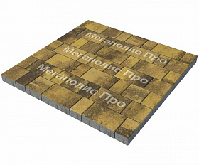 Тротуарная плитка Выбор Старый город Листопад 1Ф.6 60 мм Янтарь