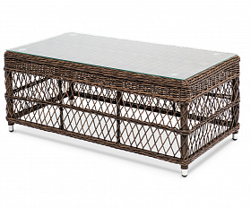 Гранд Латте стол журнальный из искусственного ротанга, цвет коричневый