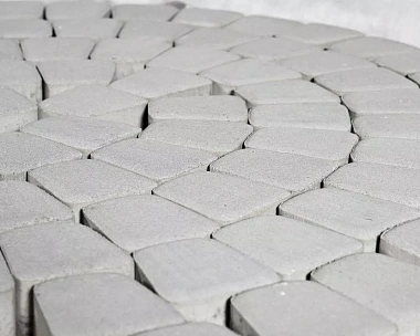 Тротуарная плитка Braer Классико круговая 60 мм. Серебристый