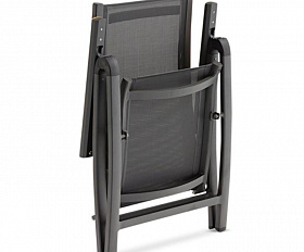 Комплект обеденной мебели Lyon-Andy 220A+8R Brafritid антрацит/натуральный, алюминий/тик