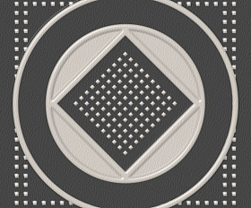 Керамогранитная плитка Estima Декоративная вставка Macedonia Grey 5,8x5,8 неполированный