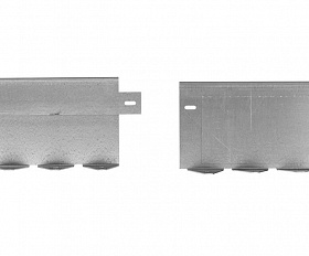 Металлический бордюр (толщина стали 1,5 мм) h50, L1200, b45
