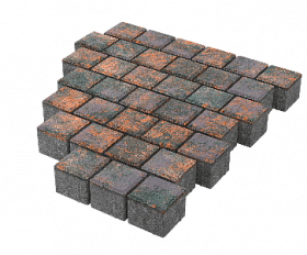 Тротуарная плитка Stellard Квадрат 100х100х60 мм Браун