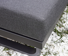 Лаунж-зона Adrian Royal Family с угловым диваном из алюминия