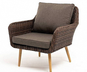 Кресло Прованс 4SIS из искусственного ротанга, цвет коричневый