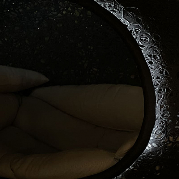 Подвесное кресло Vitgarden Bios Hide Conture из базальта, цвет черный фото 2