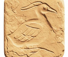 Вставка "Птицы" №3, цвет Песочный