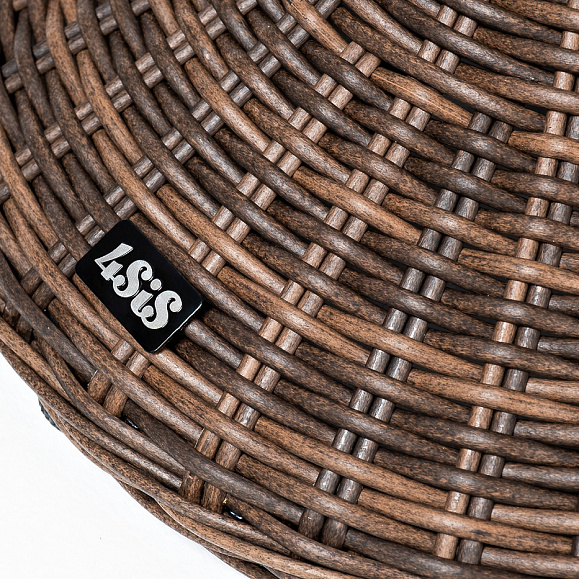 Леванте стол круглый из искусственного ротанга, цвет коричневый фото 3