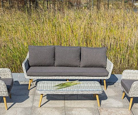 Столик журнальный Прованс 4SIS из искусственного ротанга, цвет бежевый