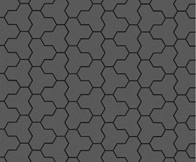 Тротуарная плитка Выбор Трилистник В.7.Ф.10 100 мм Стандарт Серый