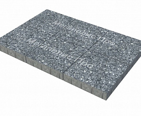 Тротуарная плитка Фабрика Готика Квадрат 400х400х100 мм Диорит FINO