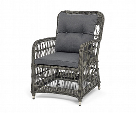 Цесена кресло плетеное из искусственного ротанга, цвет графит