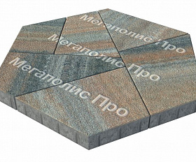 Тротуарная плитка Выбор Оригами Б.4.Фсм.8 80 мм Листопад Гранит Клен