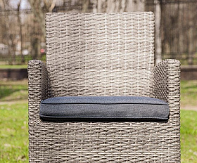 Обеденное кресло Fiona Royal Family из искусственного ротанга, цвет серый