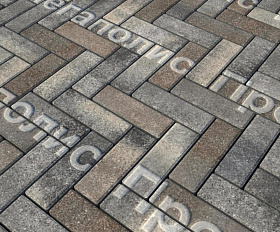 Тротуарная плитка Выбор Паркет Б.4.П.6 Листопад Старый замок