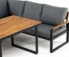 Лаунж зона из алюминия TOPA L с обеденным столом Joygarden