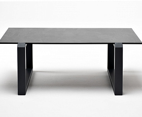 Варадеро журнальный стол из HPL 110х60 H43, каркас алюминий темно-серый (RAL 7024), цвет столешницы серый гранит