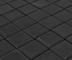 Тротуарная плитка Braer ЛУВР Квадрат 100х100х60 мм Черный