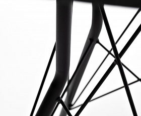 Конте интерьерный стол из HPL круглый Ø70см, цвет серый гранит