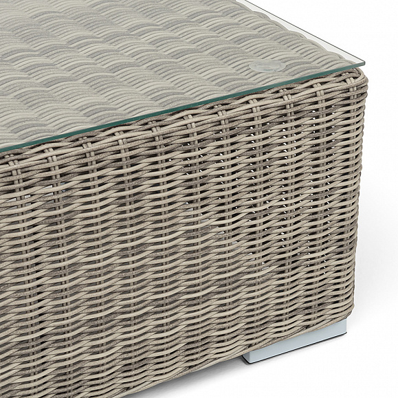 Боно журнальный столик из искусственного ротанга, цвет бежевый фото 4